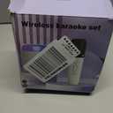 Mini Karaoke Machine for Kids Portable Bluetooth 5.3 Speaker Led Lights with 2 Wireless Microphones Karaoke Toy Gifts for Girls Boys Audlt Birthday Christmas Solid Metal Body - Pure White