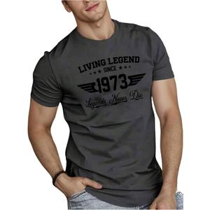 VIPWOLF Men's Casual Regular Fit Striped Shirt Stylish Short Sleeve Crew Neck Summer Workout Tee Shirts Going Out (Gray, XL)