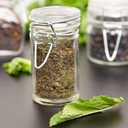 Cylindrical Clear Glass Spice canning Jar, Set of 24, 2.5 oz