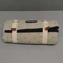 Picnic Outdoor Blankets Waterproof Extra Large - Beach Mat Sand Free Foldable with Carry Strap | Portable Camping Blanket | Park Blanket for Grass Park, Hiking, Travel, Concerts, Indoor (Black Flower)