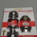 Atlas Classic Entry Locking Door Knob and Deadbolt Combo Kit, Satin Nickel