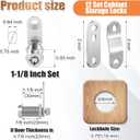 Duraaamo 12 Pack RV Storage Locks 1-1/8'' RV Compartment Locks Keyed Alike for Camper Travel Trailer Cabinet Door Toolbox