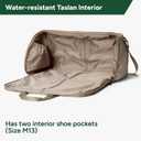Halfday Convertible 2-in-1 Garment Duffel Weekender Bag 45L: Wrinkle-Free Travel (Hanging Suit Compartment, Shoe Pockets, Trolley Sleeve), Durable & Water-Resistant Carry-on, Stone