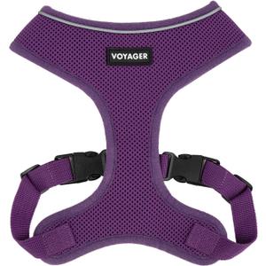 Best Pet Supplies Voyager Aerolite No Pull Mesh Dog Harness, Reflective Stitching, Breathable Harness, Adjustable for Walking, Training, Running, Heavy Duty and Durable, Purple, L (L (Chest: 20 - 25"))