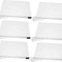 6pcs Acrylic Shelf Dividers: for Shelves Adjustable Clear Closet Separator Clear Wardrobe Organizer - for Home and Storage Organization