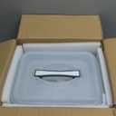 KOMUEE 220oz & 76.4oz Extra Large Glass Food Storage Containers with Airtight Lids, 2 Piece Big Glass Containers Set, Ideal for Storing Rotisserie Chicken, Lasagna,Salads,Fruits, Leak-proof & BPA-Free (Light Gray)