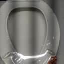 KOHLER K-7315-96 Cachet Quick-Release Elongated Toilet Seat, Quick Attach Hardware, Easy to Clean, Color-Matched Plastic Hinges, Biscuit