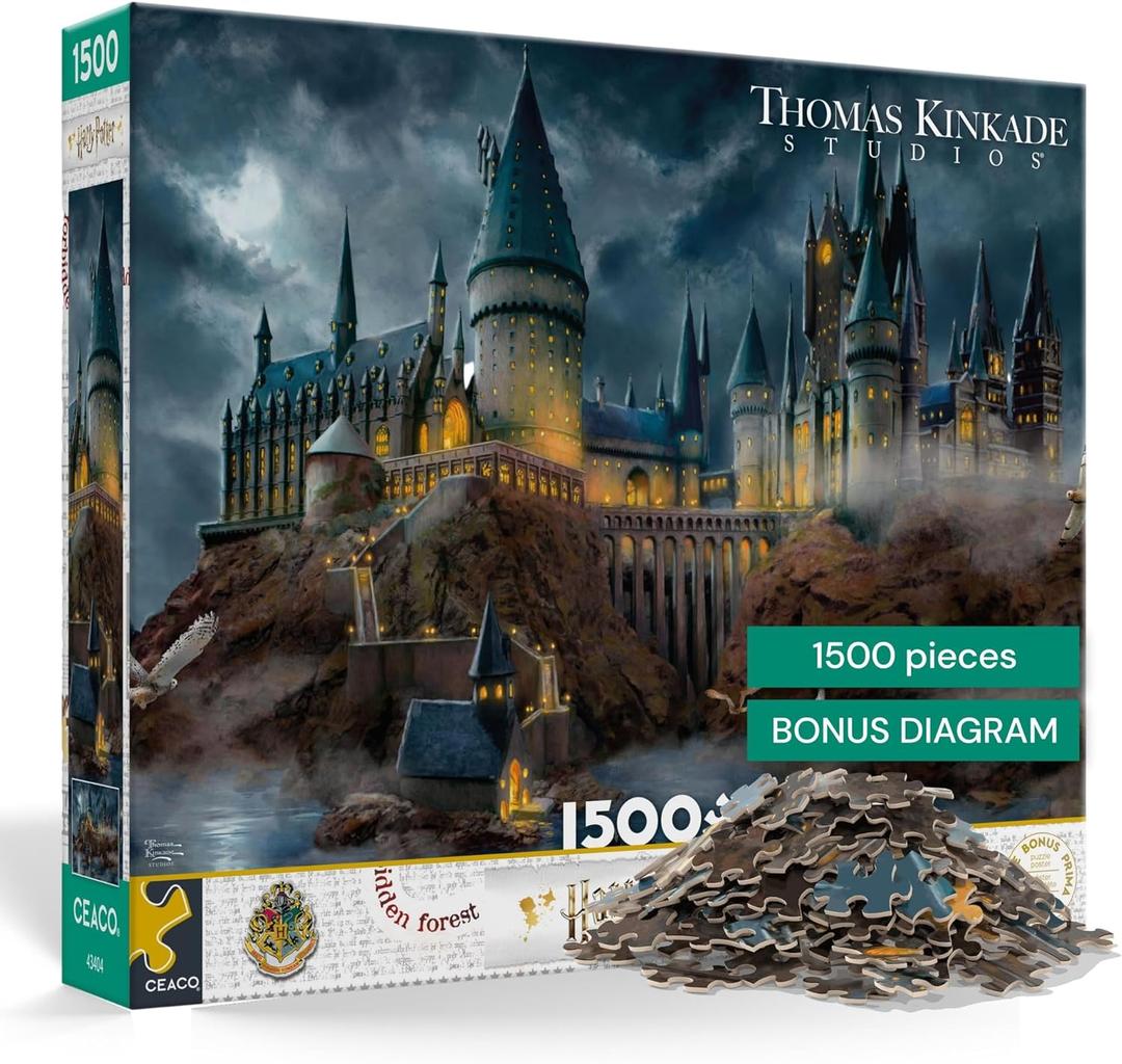 Ceaco - Thomas Kinkade - Harry Potter - Hogwart's Castle - 1500 Piece Jigsaw Puzzle