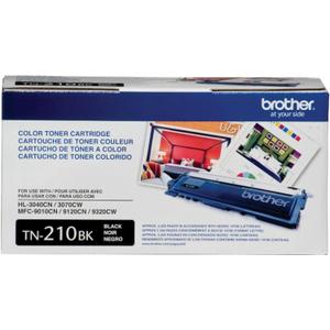 Brother Genuine Standard Yield Toner Cartridge, TN210BK, Replacement Black Toner, Page Yield Up To 2,200 Pages, TN210