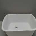 Tribello Plastic Wash Tub Dishpan Basin and Foot Bath for Soaking Feet, Laundry Hand Wash Bucket, Dish Pans for Washing and Storage Cleaning Supplies - 12 Quarts - Heavy Duty - Made in USA (White)