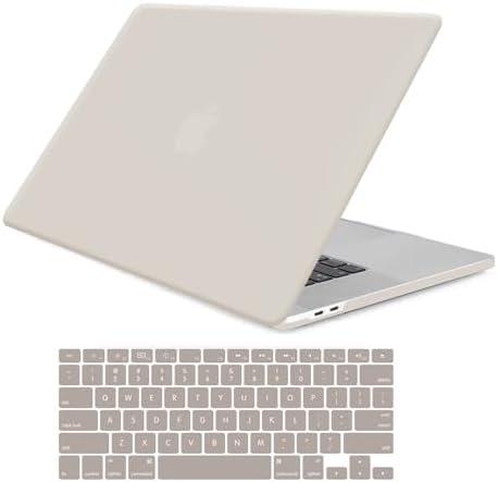 Compatible with MacBook Pro 13 Inch Case 2024 2023 2022 2021-2016 M2 M1 A2338 A2251 A2289 A2159 A1989 A1706 A1708, Funut Plastic Laptop Protective Hard Shell Case+Keyboard Cover, Rock Gray