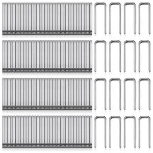Jetec 100 Pcs Plantation Shutter Repair Kit Replacement Louvers Staples Window Blind Tilt Rod Operable Plantation Silver Missing Metal Indoor Louver Staples Tools Repair (0.6 x 0.19)