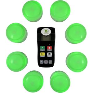 Trebisky Wireless Buzzer System for Game Show 8 Players Jeopardy Quiz Bowl Answer Buzzer w/ Light, Sound for Classroom Educational Learning Family Feud Adult Trivia Game Night Lockout, Back to School