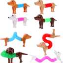 Dog pop Tubes fidgets, Sensory Toys for Kids with Autism,Fidget Toys for Toddlers,Toddler Fidget Toys, prizes for Kids Classroom4 Pack Dog