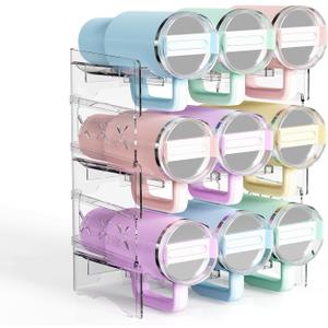 Reusable Stackable with Handle Compartment Water Bottle Tumbler Organizer for Stanley 40oz with Handle Cup, Larger Holder Stanley Cup Accessories for Pantry, Cabinet & Kitchen Organization and Storage