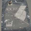 Men's Ultra-Light Thermal Socks - Thin Warm Heat Socks with Self Heat Yarn, Great Gift (9-11, White)