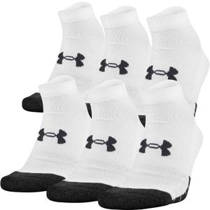 Under Armour Adult Performance Tech Low Cut Socks (X-Large, White (6-Pairs))