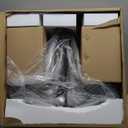 VINLUZ Contemporary Chandeliers 6 Light Black Modern Pendant Light Rustic Vintage Dining Room Lighting Fixtures Hanging, Flush Mount Ceiling Light for Bedroom Living Room