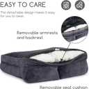 Hollypet Fluffy Plush Pet Sofa Soft Calming Pet Sofa Beds for  Large Dogs, L, Gray