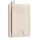 EcoVision Slim Minimalist Front Pocket Wallet, RFID Blocking Credit Card Holder Wallet with Detachable D-Shackle for Men Women