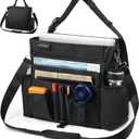 LUCMO Car Seat Organizer with Tablet and Laptop Compartment, Multiple Pockets Truck Front Seat and Backseat Organizer, Portable Large Capacity Office Bag with Adjustable Strap and Hardened Buckles