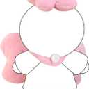 Doll Clothes  17cm LBB Pink Bow: Plush Comfort Filled with Pearl Cotton, Made for Snuggly Home Moments (Doll Not Included)