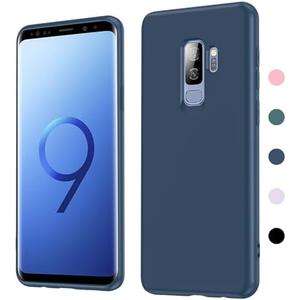 LeYi for Galaxy-S9-Plus Phone Case: Samsung Galaxy S9 Plus Case Anti-Scratch Microfiber Lining, Full-Body Liquid Silicone Cover for Samsung S9 Plus, Blue