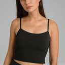 Colorfulkoala Women's Dreamlux Cross-Back Longline Sports Bra Workout Yoga Crop Tank Top with Removable Cups , M