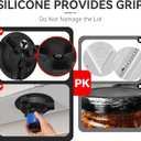 Banyaa Jar Opener Bottle Opener for Seniors with Arthritis - Under Cabinet Jar Opener for Weak Hands, Rotary Lid Opener, Easy Twist-Off Lids for Jars & Bottles, Original Kitchen Gadgets (Black)