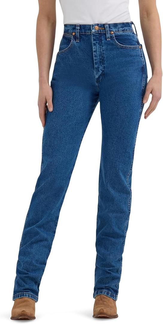 Wrangler Women's Cowboy Cut Slim Fit Jean Bleach (5-34, Stonewash)