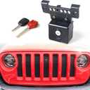 JL Hood Lock for Jeep Wrangler, Locking Hood Latches for Jeep Wrangler JL JLU 4XE, Anti-Theft Eliminate Hood Flutter, Aluminum (for 2018-2025 Jeep Wrangler JL JLU)