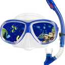 Nearsighted Snorkeling Gear for Adults Youth, Professional Shortsighted Full Dry Top Silicone Snorkel Set, Anti-Fog Diving Mask with Detachable Camera Mount for Scuba Diving, Spearfishing, Freediving