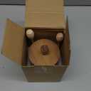 Loscarol Honey Pot with Dipper and Lid - 18oz Glass Honey Jar with Wooden Honey Dippers Stick Set, Wide Mouth Honey Containers - Airtight Syrup Dispenser for Home Kitchen (Transparent)