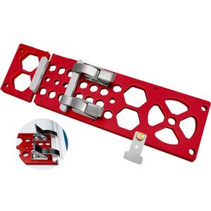 13.4inch Track Saw Guide Rail Square,90 Right Angle Track Saw Square - Compatible with Festool & Makita Guide Rail - Easy-Install Circular Saw Accessories for Precise Cuts(Upgraded) (Red)