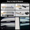 Car Air Freshener in Vent for Model 3 Highland & Model Y Juniper, Air Fragrance Diffuser Set Includes 2PCS Long-Lasting Fragrance Sticks + 2 Bottles Essential Oil Refill (3ml/Bottle)