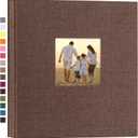 potricher Linen Hardcover Photo Album 4x6 600 Photos Large Capacity for Family Wedding Anniversary Baby Vacation (Brown, 600 Pockets)