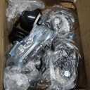 HOLKIE Caster Wheels 2 inch with No Brake Casters Set of 4, Threaded Stem 3/8" -16 x 1 (Diameter 3/8", Length 1") Swivel Set of 4 Heavy Duty Castors Black