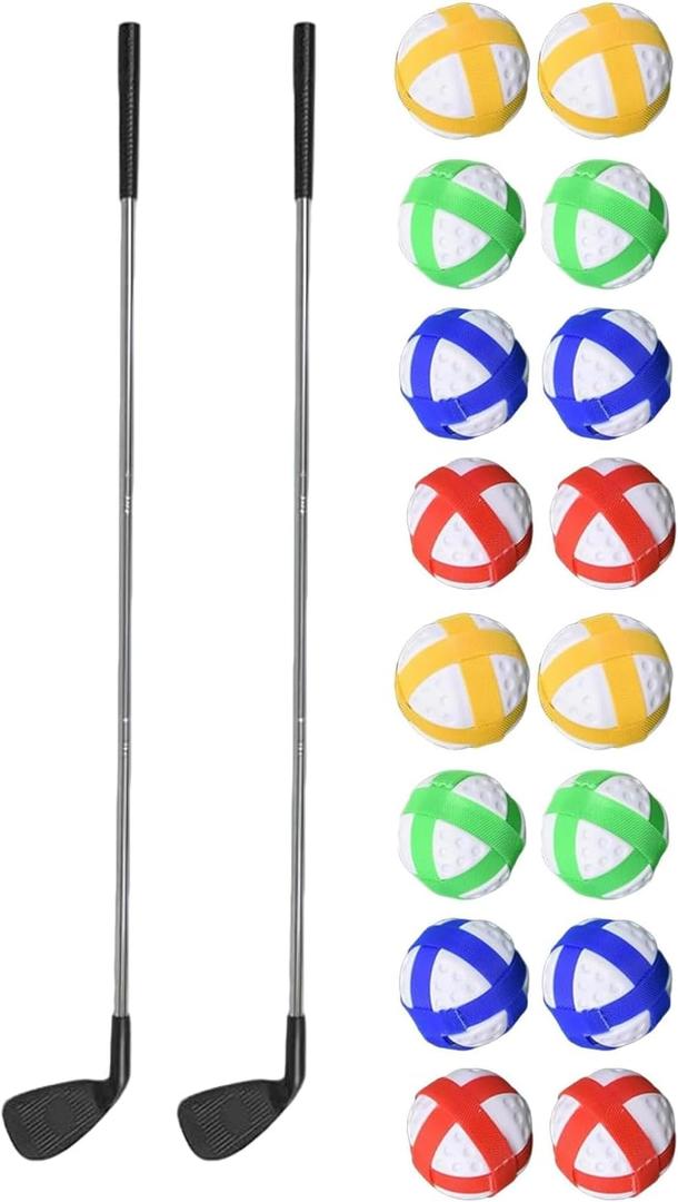 Golf Chipping Game Clubs, Portable Yard Practice Set, Indoor & Lawn Play for Adults and Family, Backyard, Beach, Office Party, Golf Gifts for Men