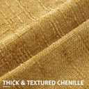 DecorUhome Summer Mustard Yellow Chenille Throw Pillow Covers 18x18 Set of 2 Textured Soft Cozy Slubby Couch Pillow Covers Modern Farmhouse Boho Decorative Pillow Cases for Bed Sofa Living Room