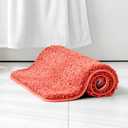 MIULEE Living Coral Bathroom Rugs, Soft Large Absorbent Microfiber Bath Rugs Non Slip Quick Dry Fluffy Bath Mats for Bathroom Floor Tub Showers, Machine Washable, 24x36 Inch