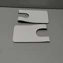 Tioncy 2 Pcs Faucet Mat Sink Splash Guard Oval-hole Oval Splash Pad for Kitchen Sink Oval Base Diatomite Faucet Mat for Bathroom Absorbent Mat Splatter Screens (White)