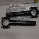 Foot Pegs Non-sliding Footrest Motorcycle Bicycle Folding Foot Pegs 90 Degree Foldable Electric Motorbike Passenger Footrests Rearsets Rear Set Footpegs Foot Rest Pedals (Black)