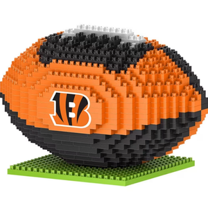 CINCINNATI BENGALS 3D MINI BRXLZ FOOTBALL BUILDING BLOCKS