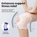 Galvaran Knee Brace for Women & Men, Relief Recovery Meniscus Tear, Arthritis Pain, ACL & MCL, Knee with Side StabilizersAdjustable Knee Support (Nude Pink, Large)