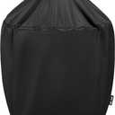Unicook Grill Cover 31.5 Inch, Compatible with Large Big Green Egg, Kamado Joe and Pit Boss Ceramic Grills, Heavy Duty Waterproof BBQ Cover, Fade Resistant Round Smoker Protector, 31.5" Dia X 31.5" H