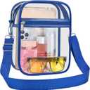USPECLARE Clear Purse Stadium Transparent Messenger Bag Stadium Approved for Men and Women Clear CrossBody Bag