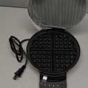 Cuisinart Waffle Maker, 1250W Round Classic Waffle Iron, 5-Setting Adjustable Browning Control, WMR-CANAS, Brushed Stainless