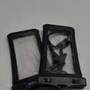 CACOE [Floatable] Floating Universal Waterproof Phone case 2 Pack-Up to 7.0",Phone Pouch with Adjustable Neck Lanyard,IPX8 Cellphone Dry Bags for Beach Pool SwimmingBlack+Black