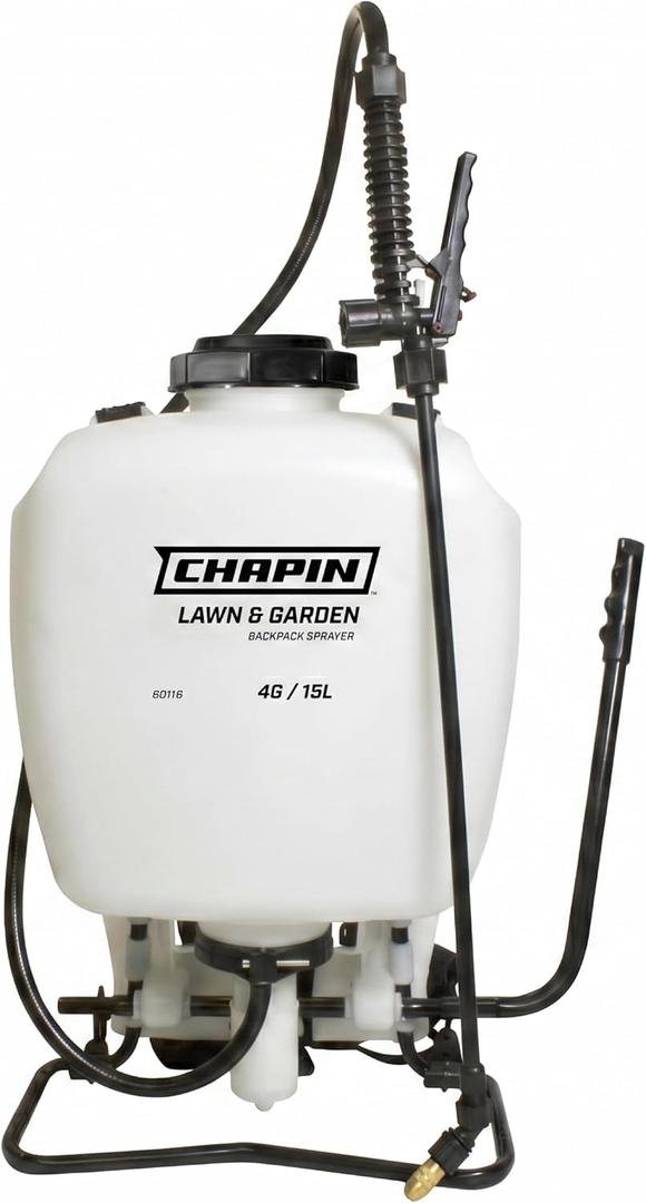 CHAPIN 60116 Backpack Sprayer – 4 Gallon Easy‑Pump Control