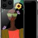 Compatible with iPhone 14 Pro Max Case,Sunflower Girl B 14 Pro Maxs Women Girls Case,Shockproof Anti-Slip Drop Protection with Soft TPU Bumper